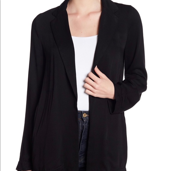 ro & de jackets & coats | rode black flowy blazer | poshmark